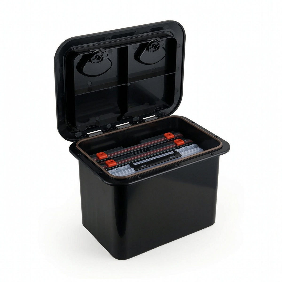 Boat Storage Box with Lid Embedded Marine Storage Box Container for Anglers