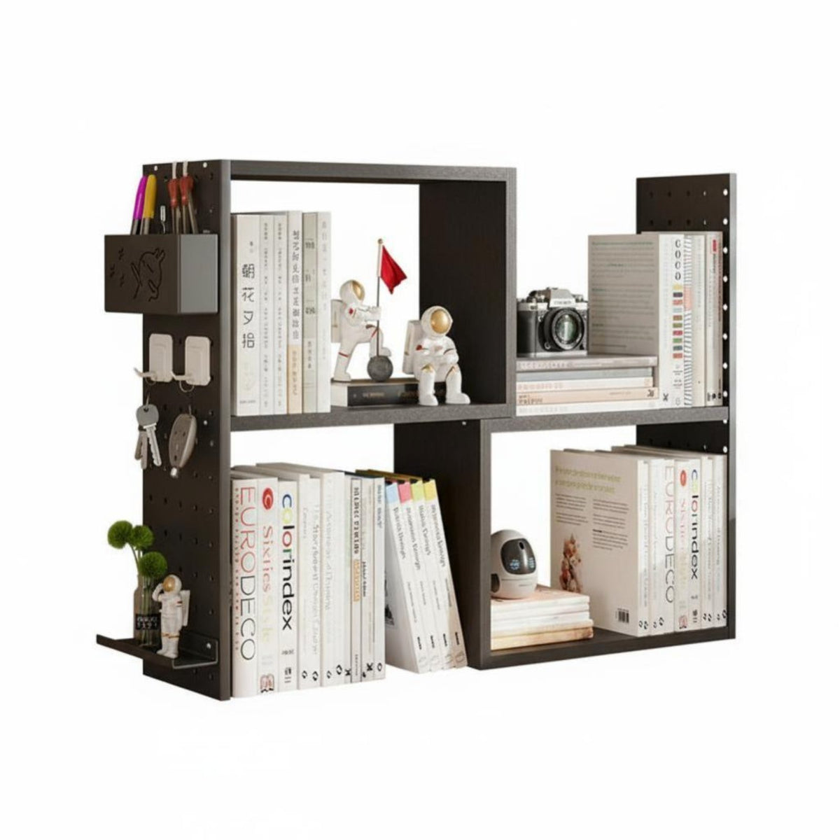 Pegboard Desk organizer with Drawer Space-Saving Pegboard Shelf System for Children