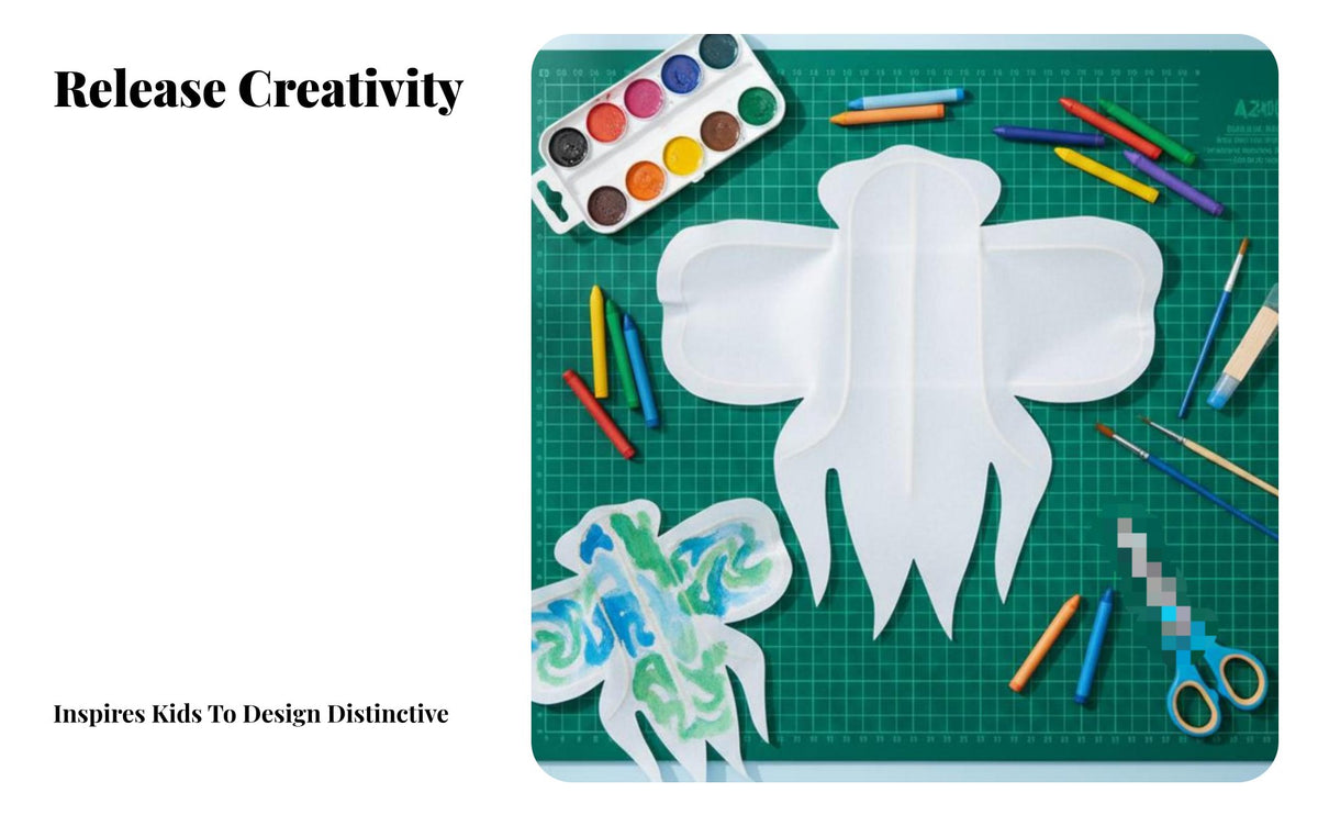 DIY Kite Frame Kit, Semi-Finished Materials, Children's Handcraft, Painting & Coloring, Random Pattern
