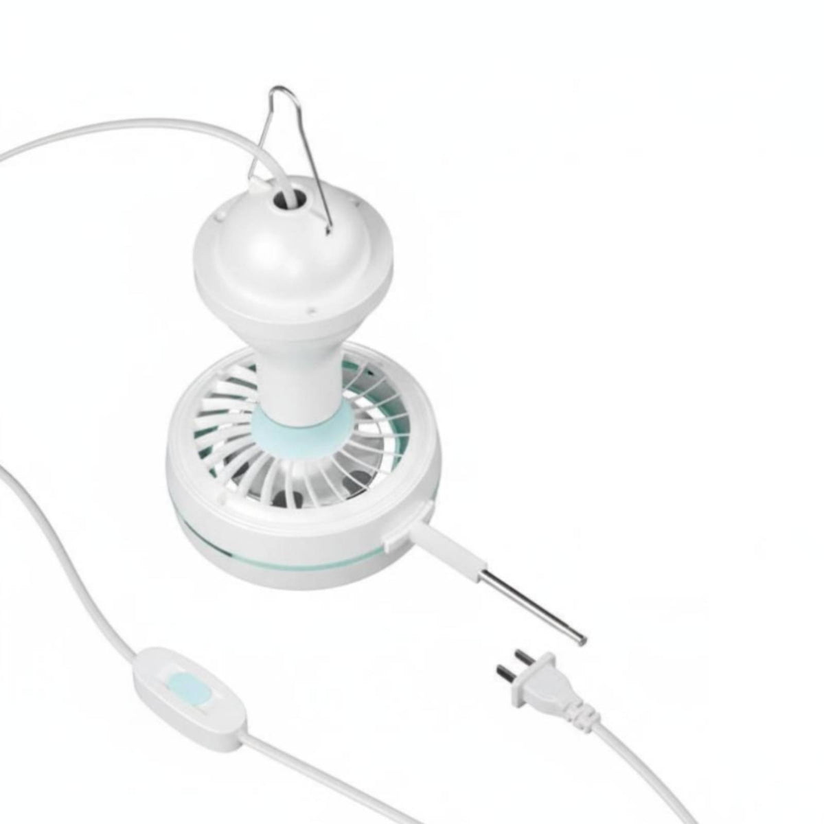 Easy Installation Windless Fly Shooer Adjustable Range Hanging Fly Fan Timer Function for Food Vendors, Market Stall Holders, Restaurant Owners