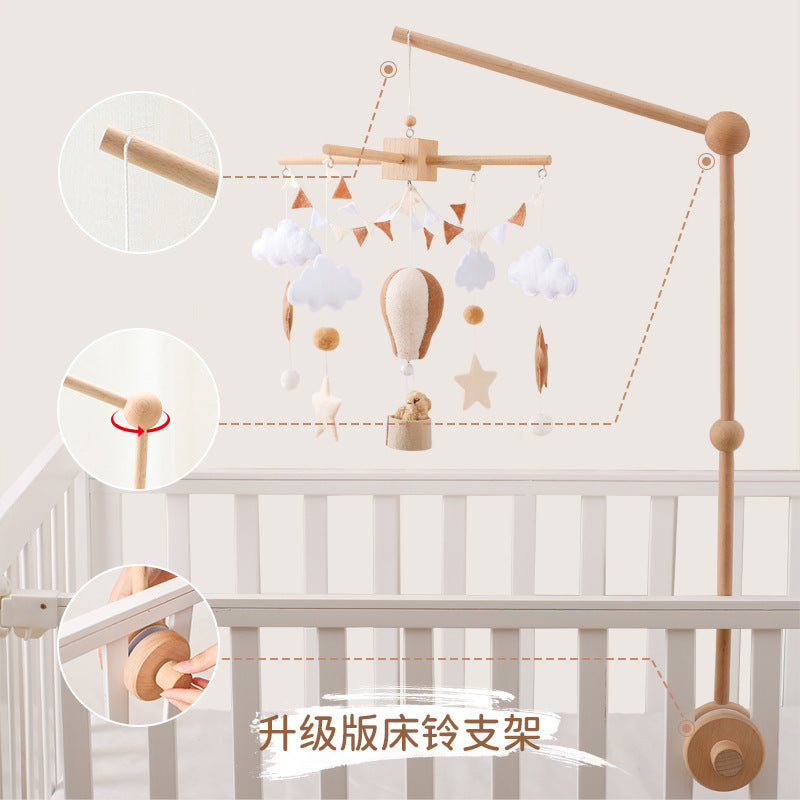 Wooden Baby Crib Mobile Bracket Rotatable Floor Stand