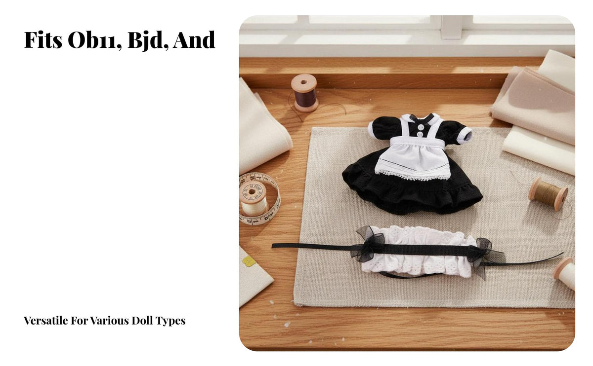 OB11 Doll Dress Collectible Item OB11 Doll Outfit Cute Design 1/12 Scale BJD Clothes