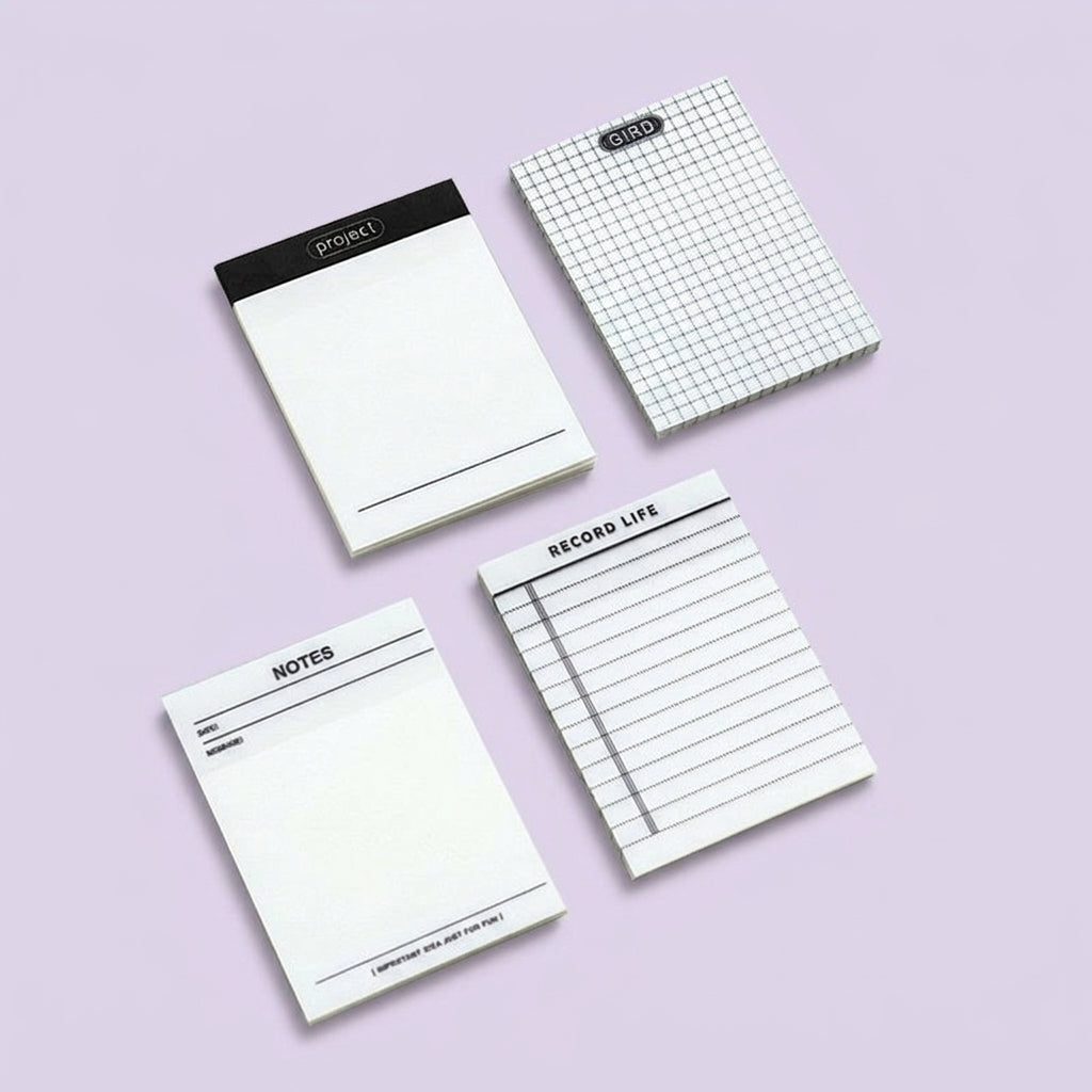 Transparent Sticky Notes Waterproof, Reusable Note Stickers for Students, Clear Self, PET Material Repositionable for Taking