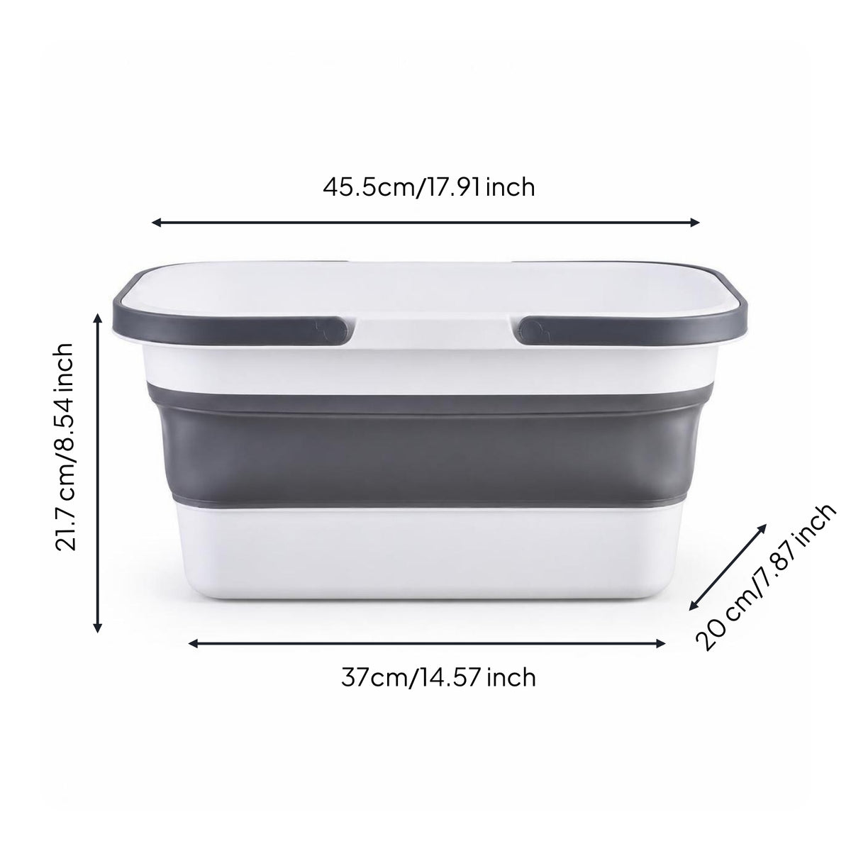 Foldable Plastic Container Compact Basin Portable for Small Apartments