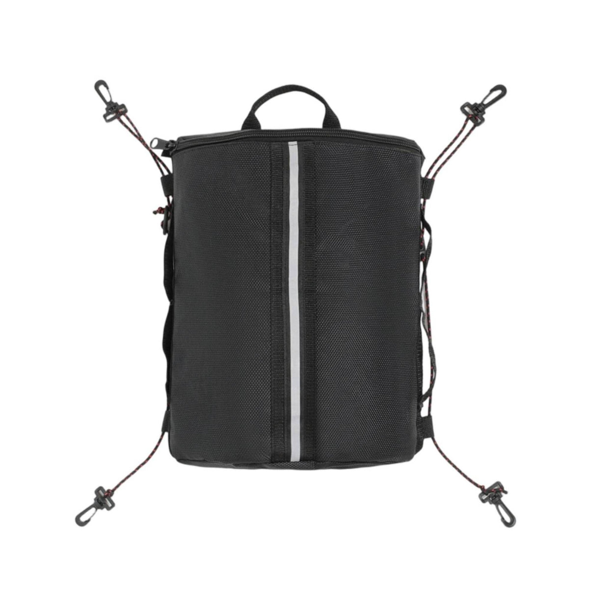 Clip Straps Surfboard Deck Storage Bag Zippered SUP Mesh Storage Bag Reflective Strip