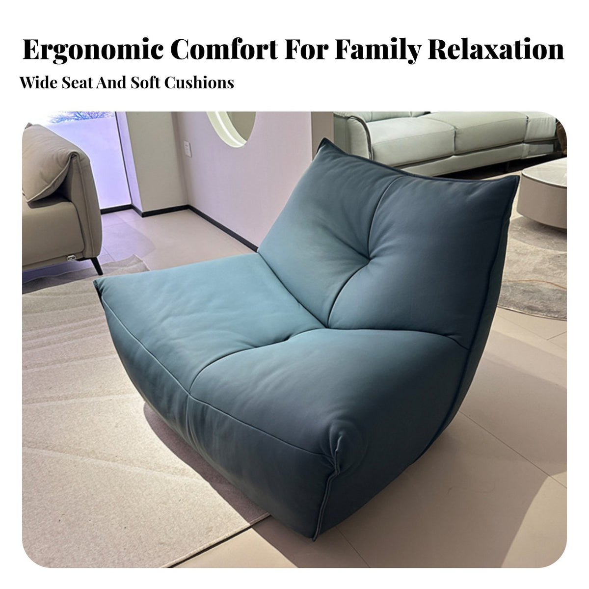 Modern and aesthetics rotate Armchair with Ottoman Comfortable Padding Lounge Chair Ergonomic home design Seating High support Assistance for Readers, homeowners, Adults, Living Room, Bedroom, perusing Corner, Office