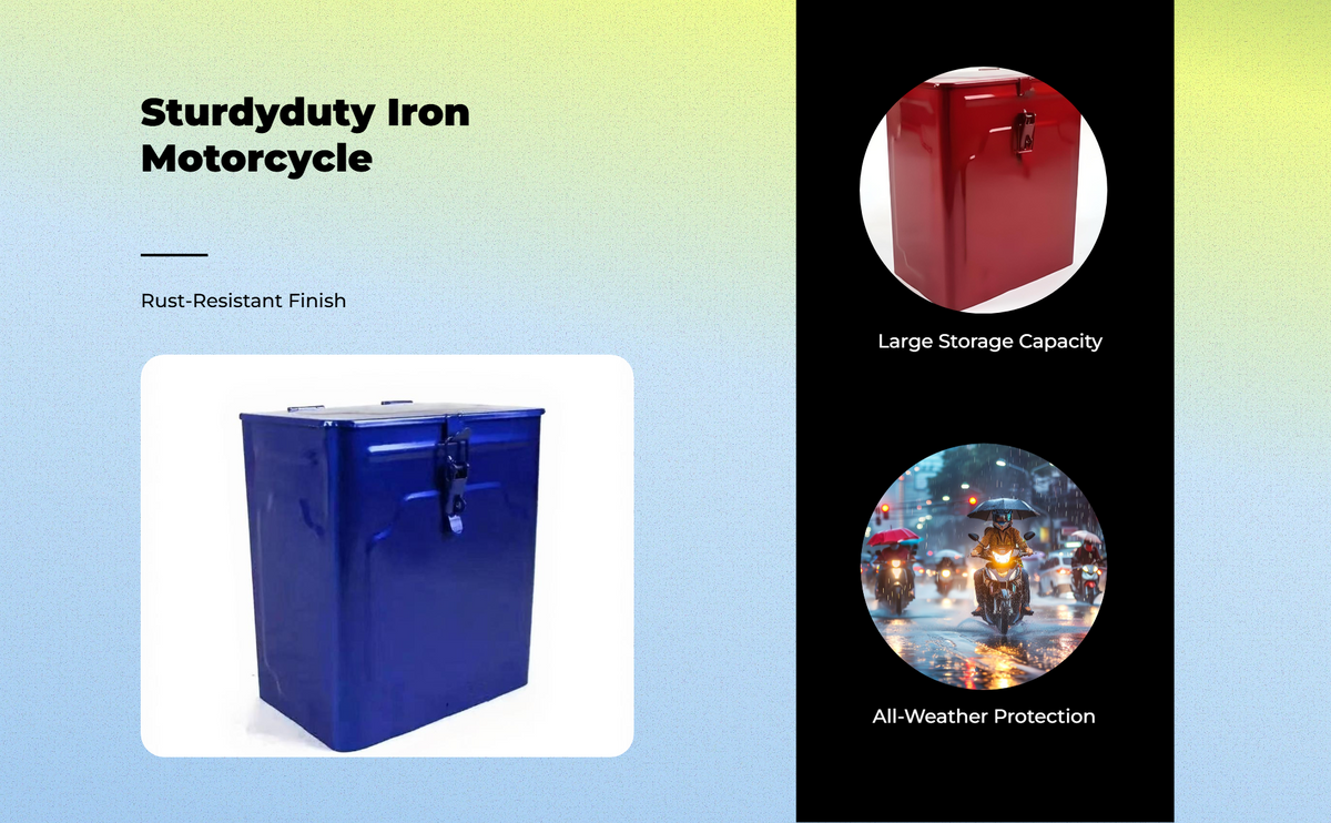 Waterproof lockable motorcycle trunk
