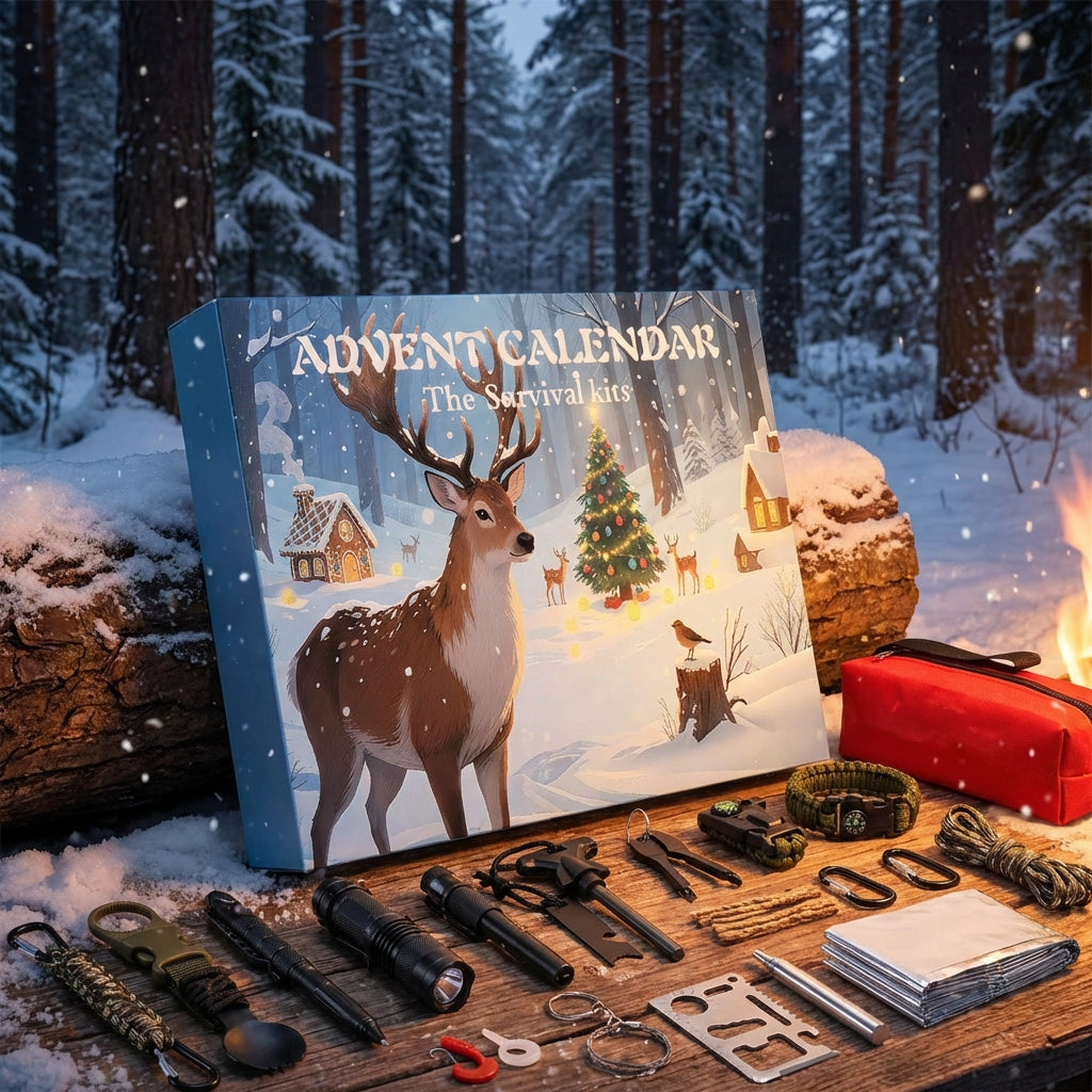 Outdoor Adventure Tool Kit Multi-Functional Tools Outdoor Adventure Gift Set Complete Emergency Gear for Campers, Anglers, Camping, Hiking