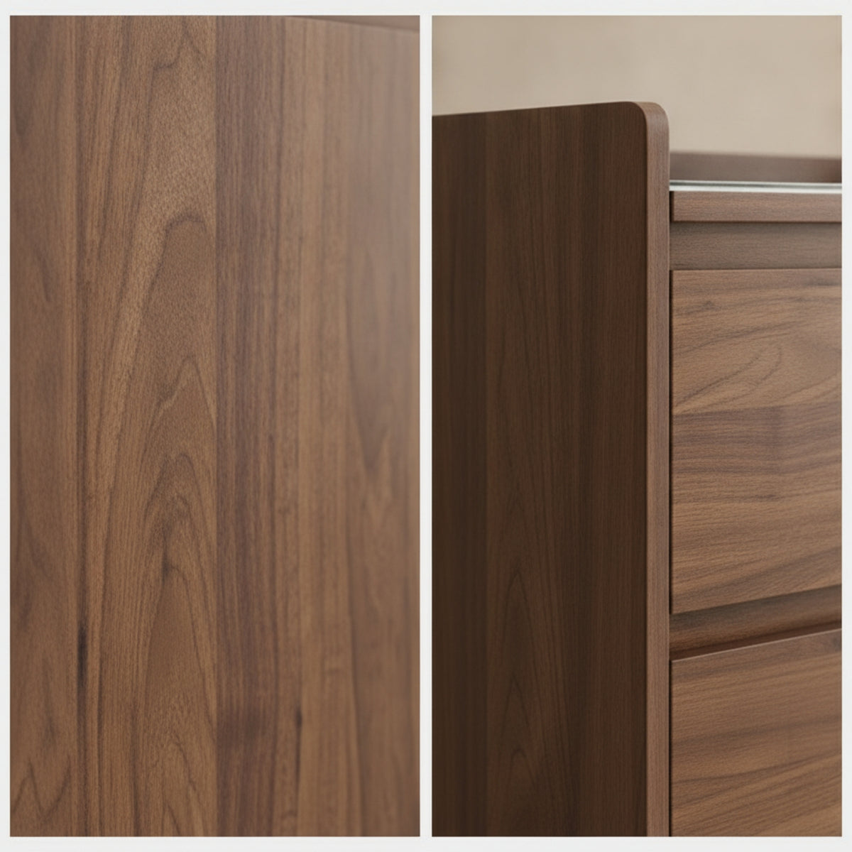 Wooden Sideboard Mid-Period Modern Sideboard with Doors Floor-Standing Storage Cabinet for Dining Room, Kitchen, Coffee Station