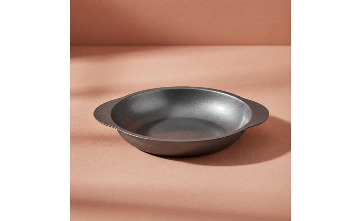 Easy to Clean Retro Snack Pot Rust Resistant Stainless Steel Serving Pan Shatterproof Shallow Stainless Steel Bowl Polished Edges for Home Dining, Res