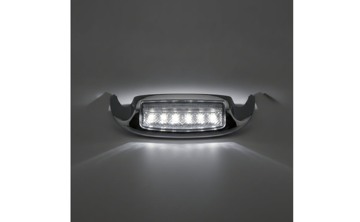 Fender Light with LED Bulbs Mirror Finish Motorcycle Fender Light Long-Lasting