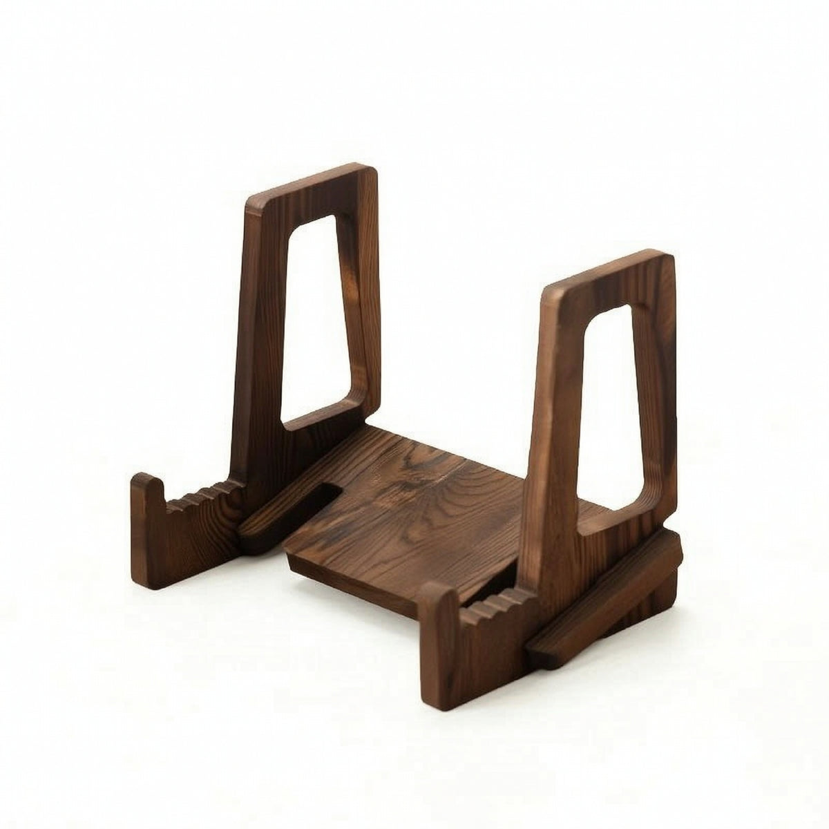 Adjustable Book Rest Slanted Wooden Book Stand Tabletop Recipe Books Holder for Readers, Cooks