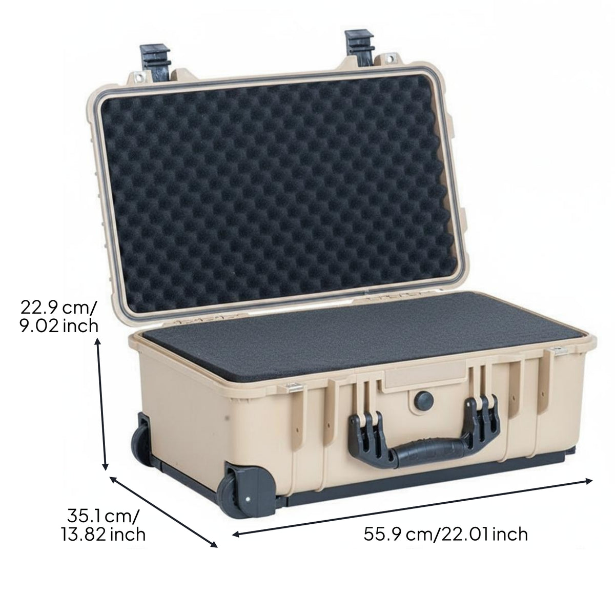 Shockproof Waterproof Hard Case Water-Resistant Instrument Carry Case Crushproof for Professionals, Technicians, Outdoor
