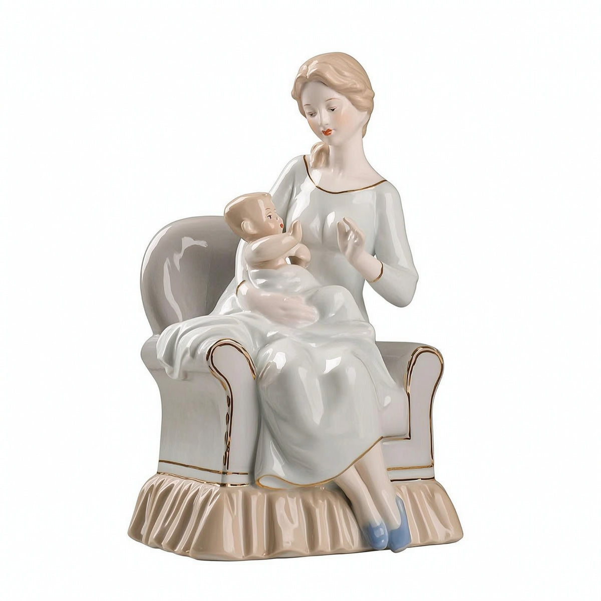 Mother and Baby Figurine Tabletop Decor Sentimental for Nursery, Living Room