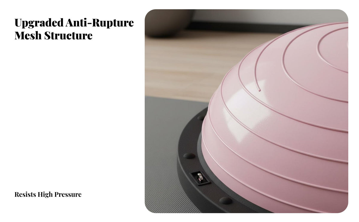 Non-Slip Surface Half Balance Ball Thickened Base Core Training Half Ball Anti-Puncture-Resistant Core Training Dome Full Body Workout for Children