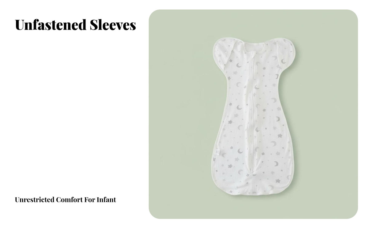 snug-fitting Arms-up fastening swaddle Soft and Stretchy Arms-up Transitional Swaddle Easy Diaper change sleep bag two-method-direction fastener for Newborns, Infants, look aftergivers, sleep time, rest Time, bed, Nursery