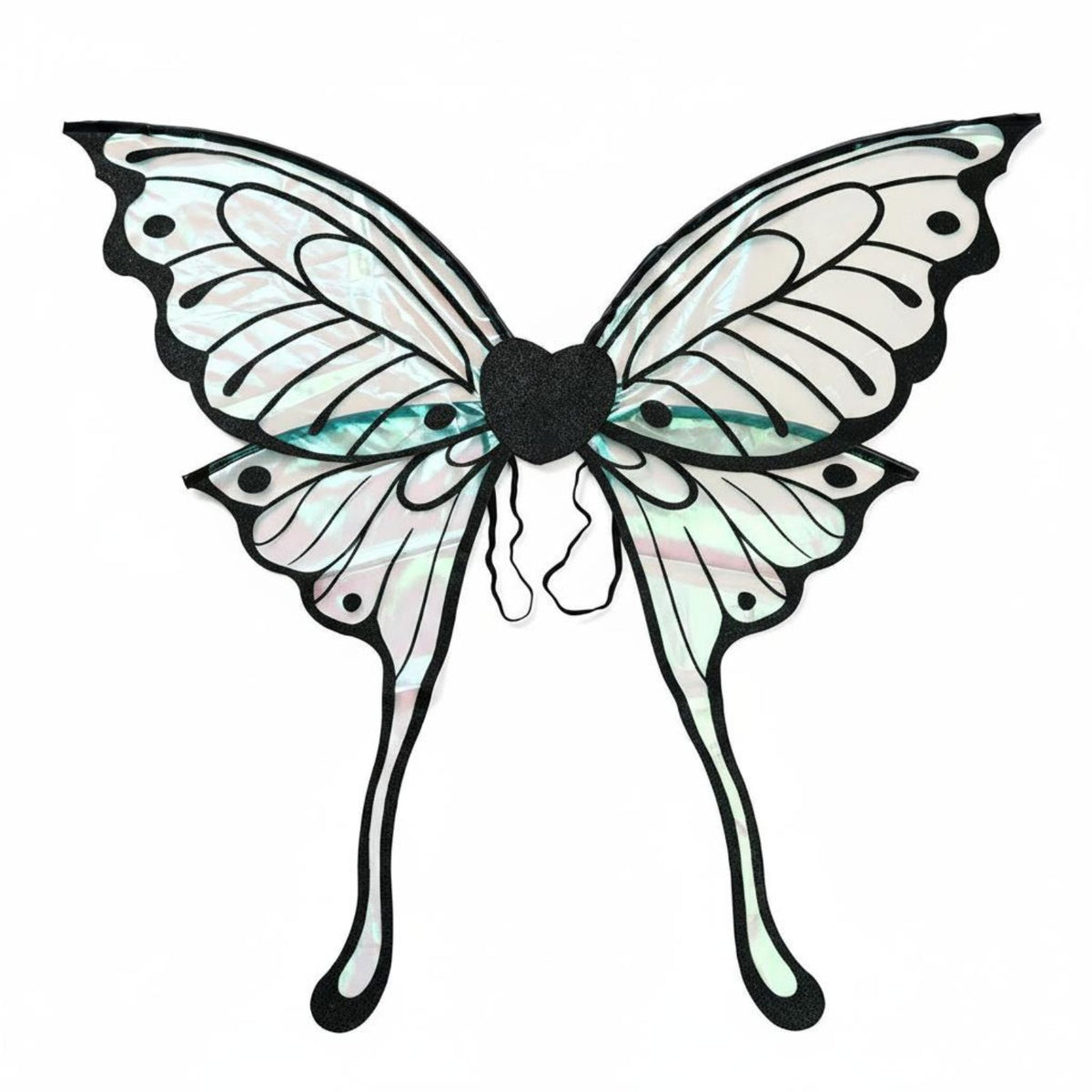 Lightweight Long Tail Butterfly Wings Iridescent Elf Wings Costume Accessory for Children, Adults, Festivals, Parties, Halloween, Cosplay