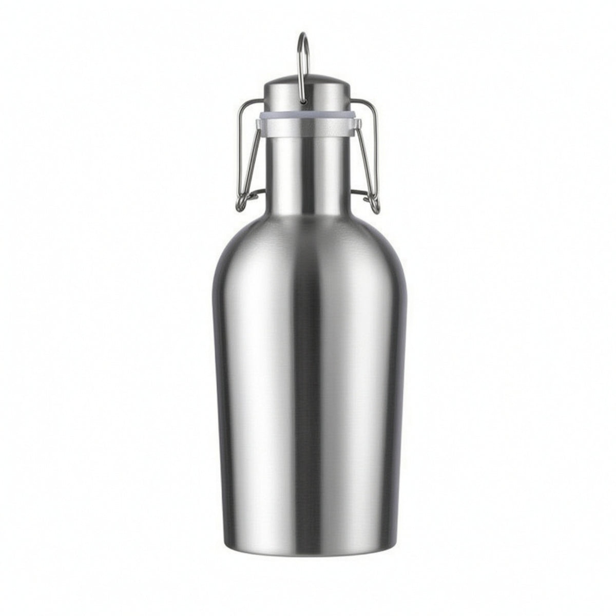 Reusable Metal Bottle with Swing-Top Homebrew Swing-Top Bottle Barware Beverage Container Compact for Home Bar, Picnics