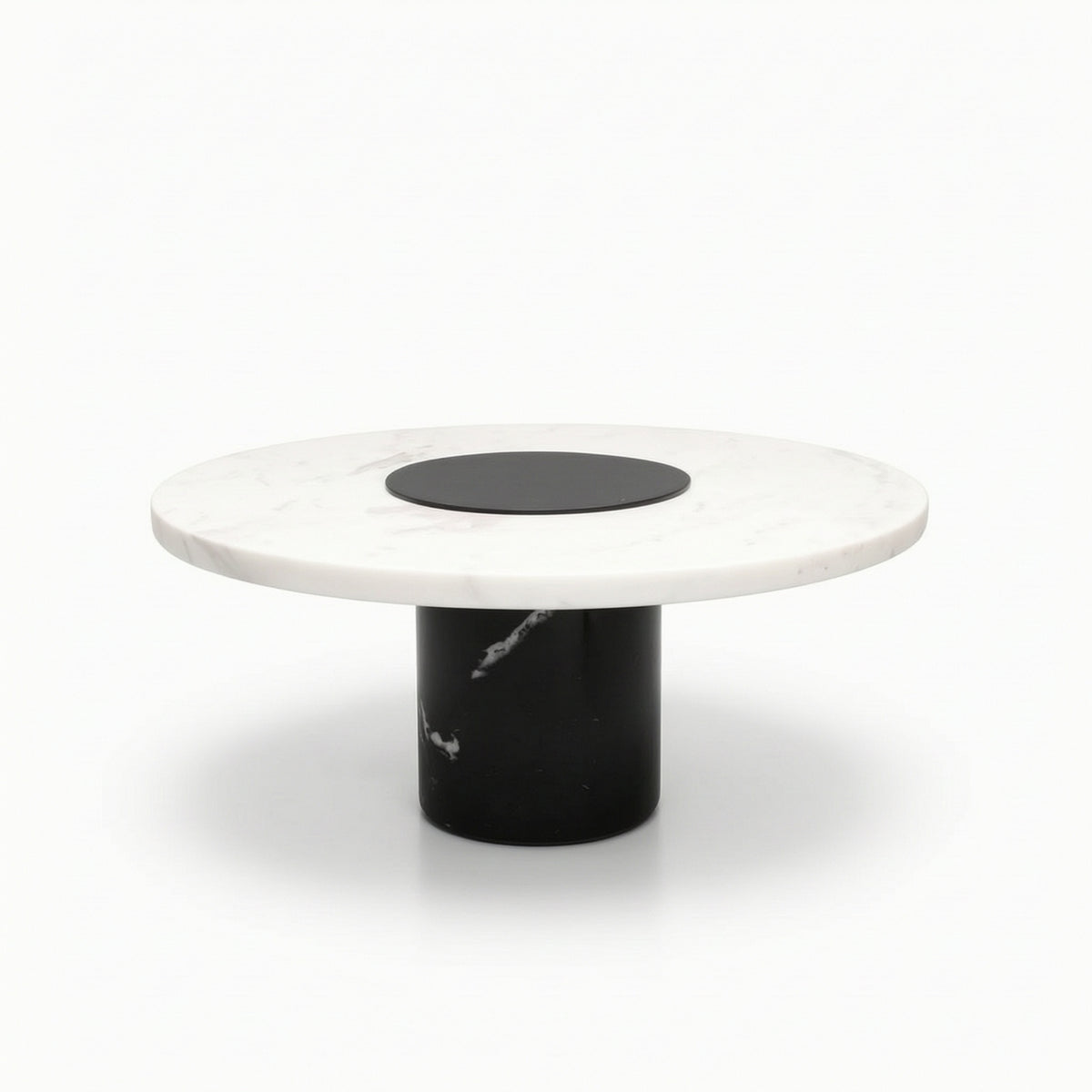 Round Tray with Pedestal Base Low-Height Fruit Plate with Metal Base Elegant Pedestal Fruit Tray Luxury for Coffee Table