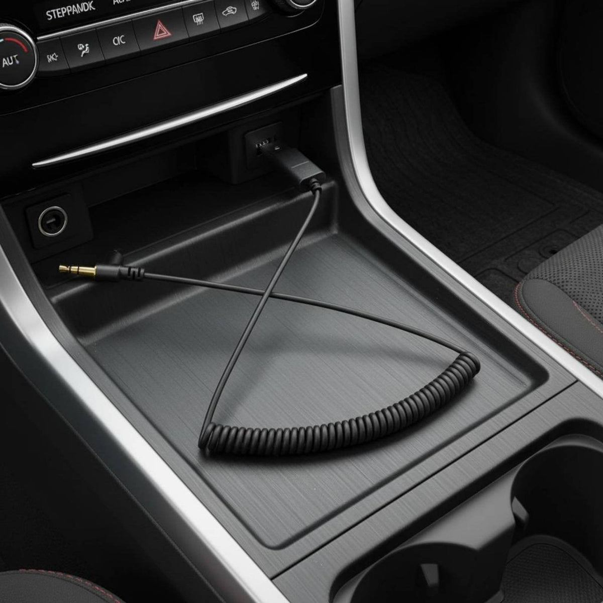 Car Bluetooth Audio Adapter Hands-Voice-Activated Calling Wireless Audio Car Adapter Port Bluetooth AUX Adapter Built-in Voice