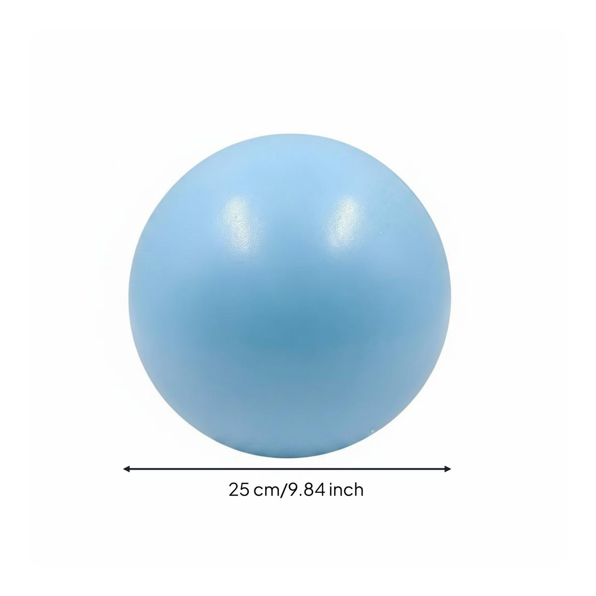 Thickened Wall Pelvic Floor Exercise Ball Pressure Resistant Round Pilates Ball Glossy Finish Polished Surface