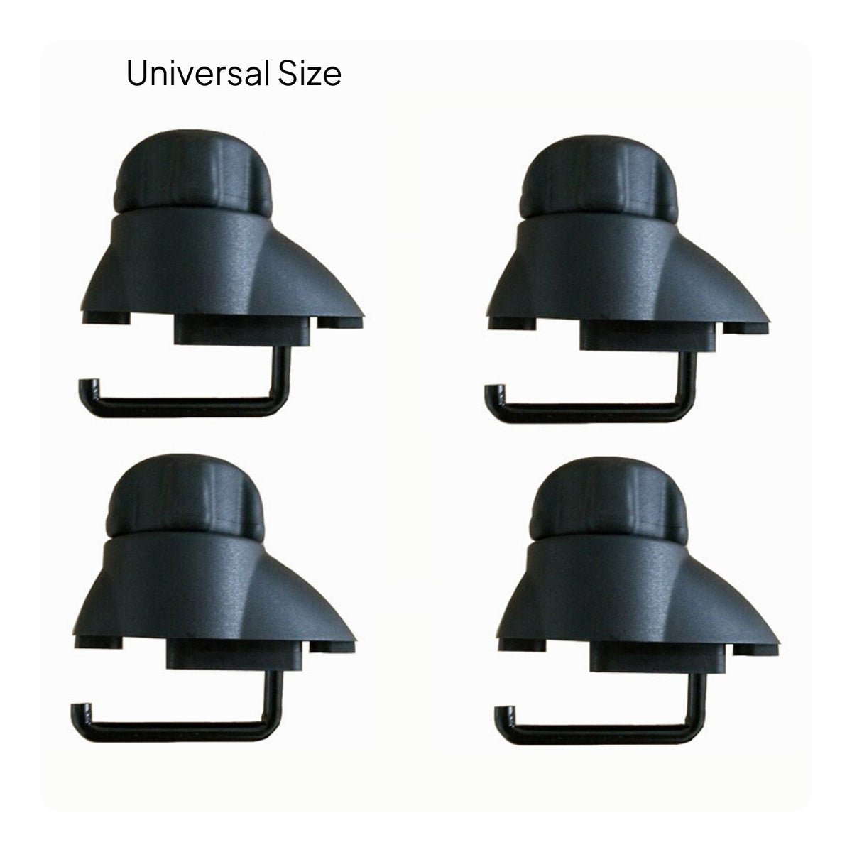 4 Pieces Cargo Box Mounting Grip with Metal Hook Secure Hardware Rust-Resistant