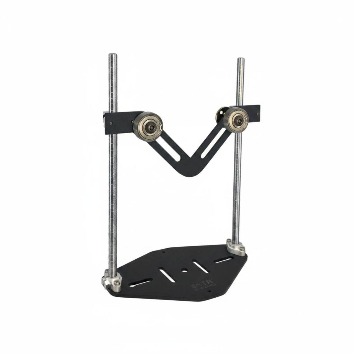 V-Shaped Roller Stand Smooth Rotation Log Rotating Stand Stable Structure Adjustable Height Material Support for Metalworkers, DIY Enthusiasts, Garage