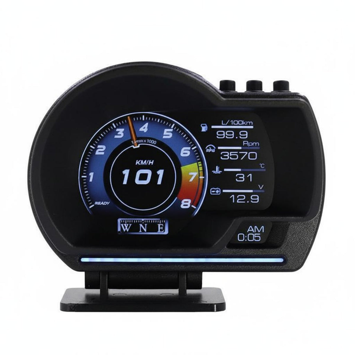 Car Display Fault Code Read Vehicle Diagnostics Port Intelligent Meter Plug and Play Multifunction Car Meter DIY Mechanics, Night Driving