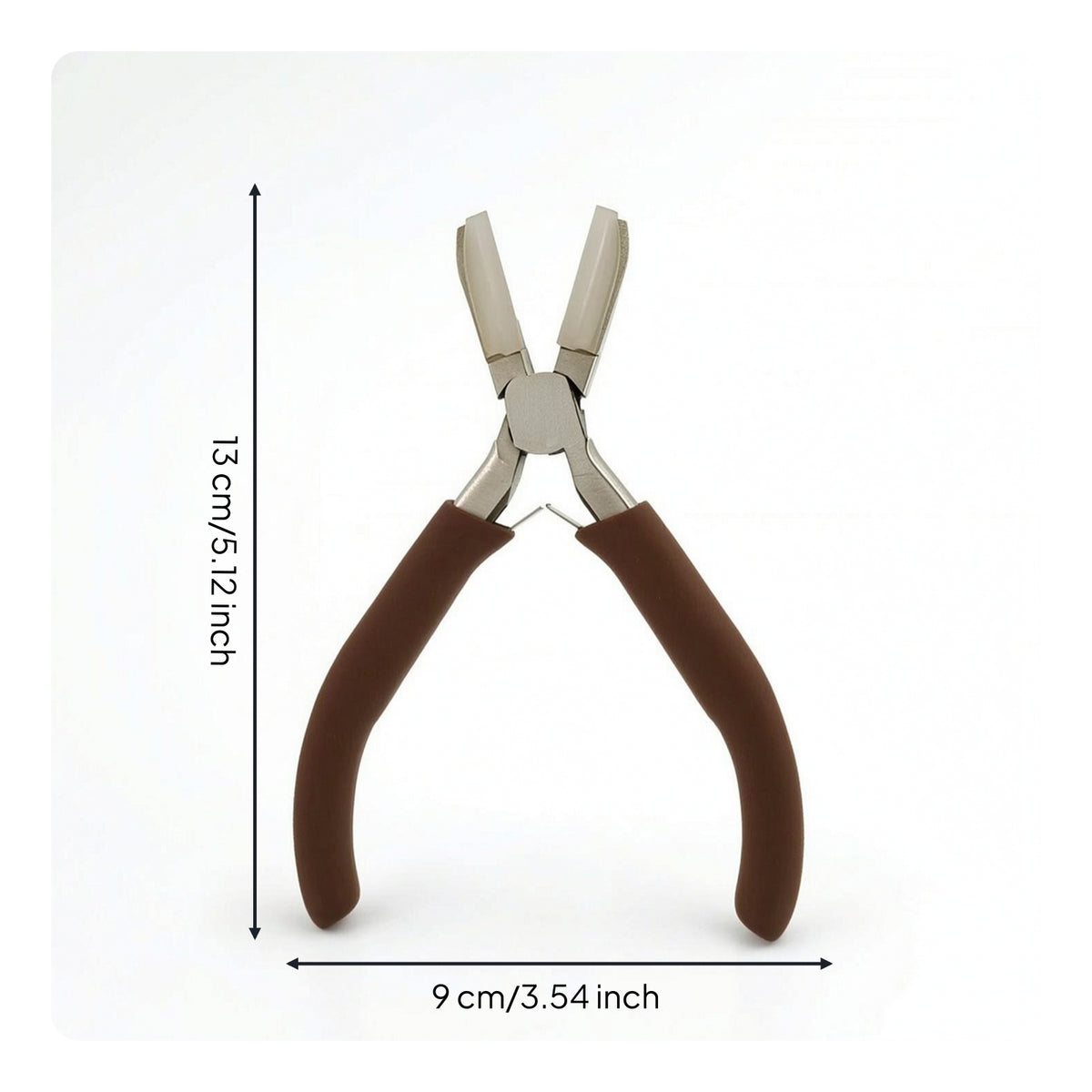 Jewelry Pliers Smooth-Jaw Pliers with Cushioned Grips Tool Spring-Loaded Wire Wrapping for Jewelers, Beading, Crafting