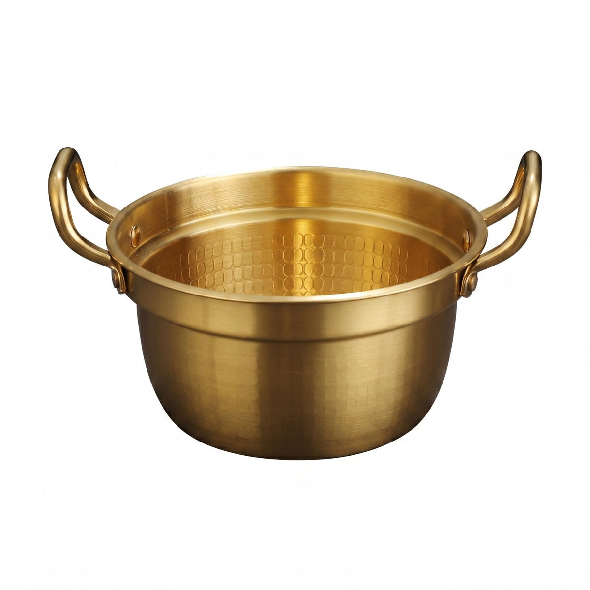 Double Handle Ramen Pot Round Cooking Gear Small