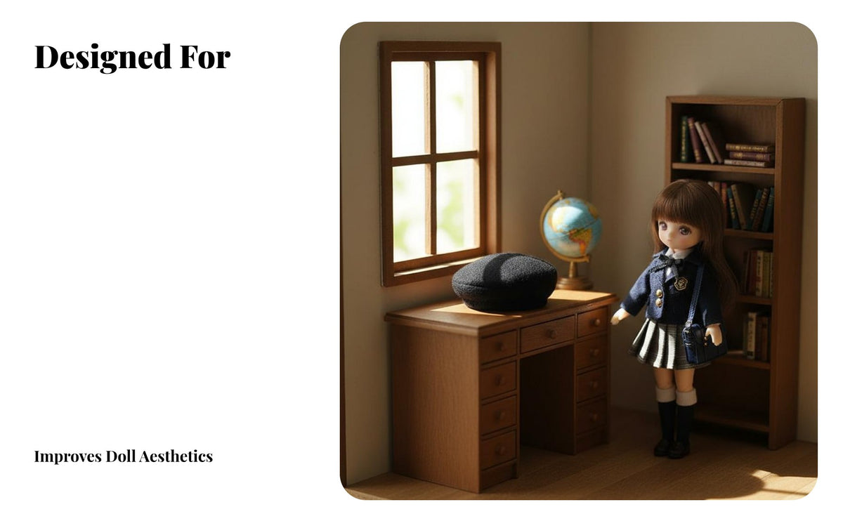1/12 Doll Hat Retro Design Miniature Hat for Figure