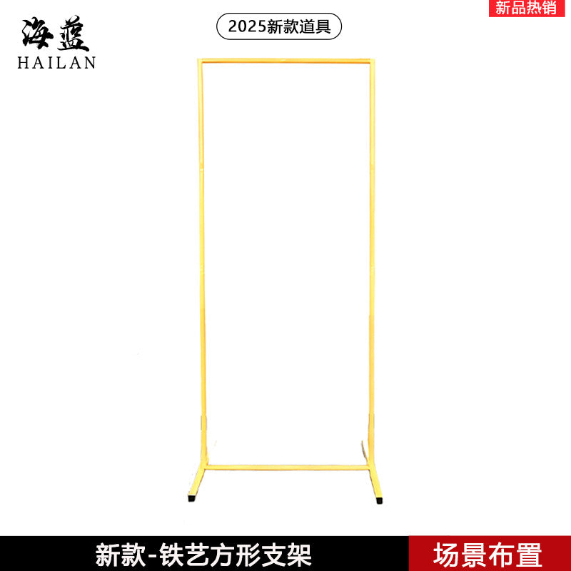 婚庆道具指示牌活动方形展架方形拱门铁艺架子迎宾牌铁架黑色方框