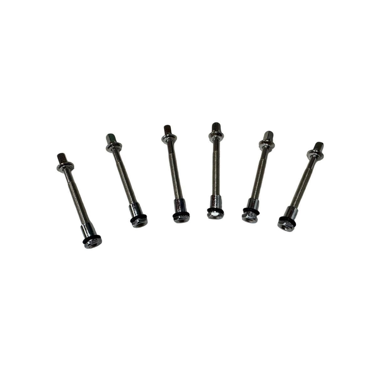 6 Pieces Drum Fasteners with Washers Drum Screws Replacement Hardware for Drummers, Percussionists