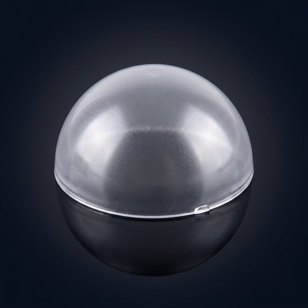 PC Material Hemispherical Shape LED Bulb Cover for DIY Lighting, 48.8mm Diameter and 27mm Height, Frosted Milky White PC Bulb Cover, Single Unit