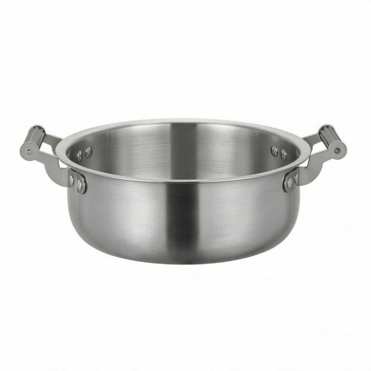 Stainless Steel Ramen Pot Double Handle Ramen Pot with Handles Riveted Cookware for Home Cooks