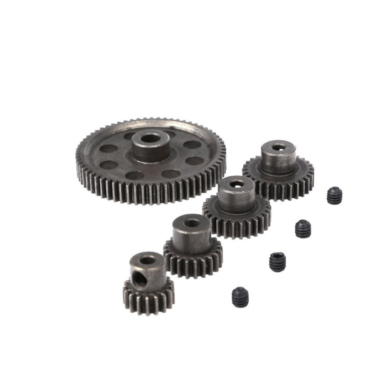 Metal Spur Gear with Pinion Gears Replacement Spur Gear with Screws Upgrade
