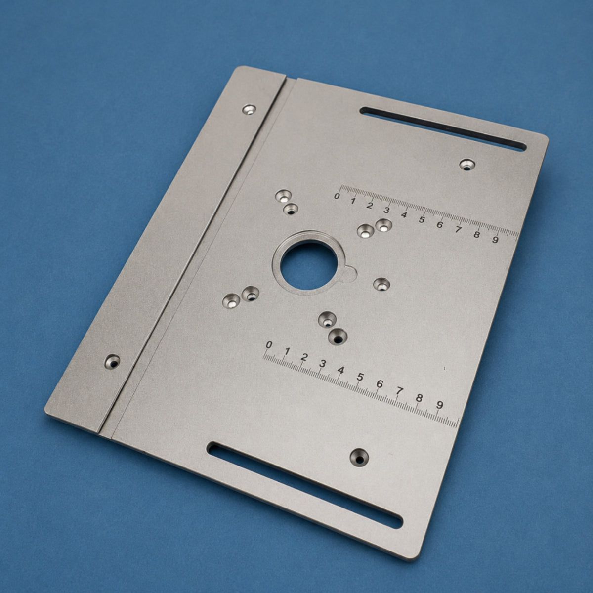 5 Mm Thick Router Table Insert Plate Anodized Finish Aluminum Router Insert Plate Extended Slots Woodworking Accessory Guide Groove
