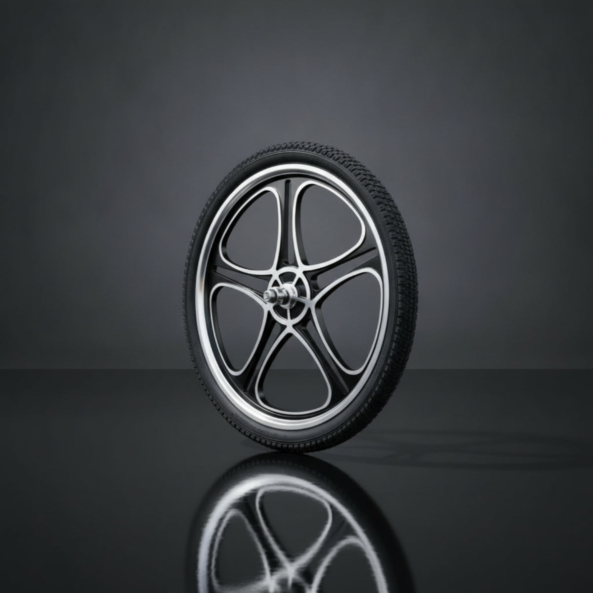 1 Piece 20 Inch Bike Wheel Aluminum Alloy Mag Style One-piece Heavy Duty Bicycle Wheel Solid Stable Performance Suitable for Road Riding Bike Modification