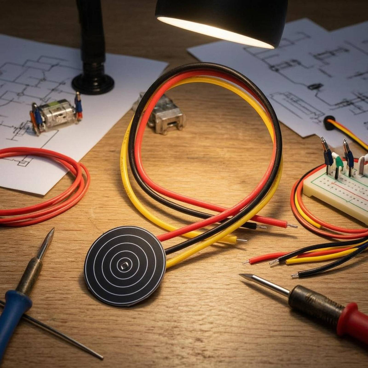 Wired Leads Touch Switch Sensing Module Printed Terminals Capacitive Touch Switch Board Concentric Circle Circuit Board Panel Surface Mounted