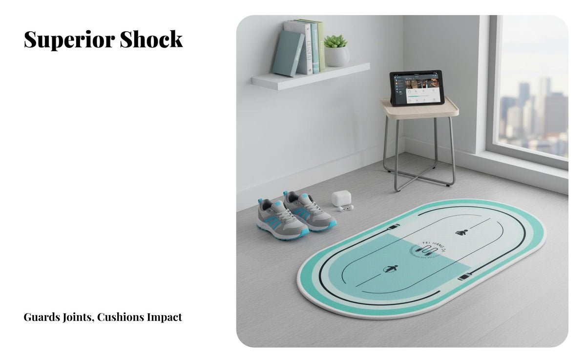 Noise Reduction Jump Rope Mat Thickened Design Skipping Rope Mat Non-Slip Soundproof Floor Pad Long-Lasting for Apartment Dwellers, Indoor, Home Gym