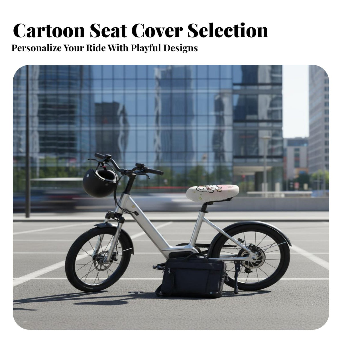 Seat Cover Warm and Comfortable Winter Saddle Cover Universal Fit Fuzzy Material Moped Seat Cushion for Students, City Travel, Outdoor