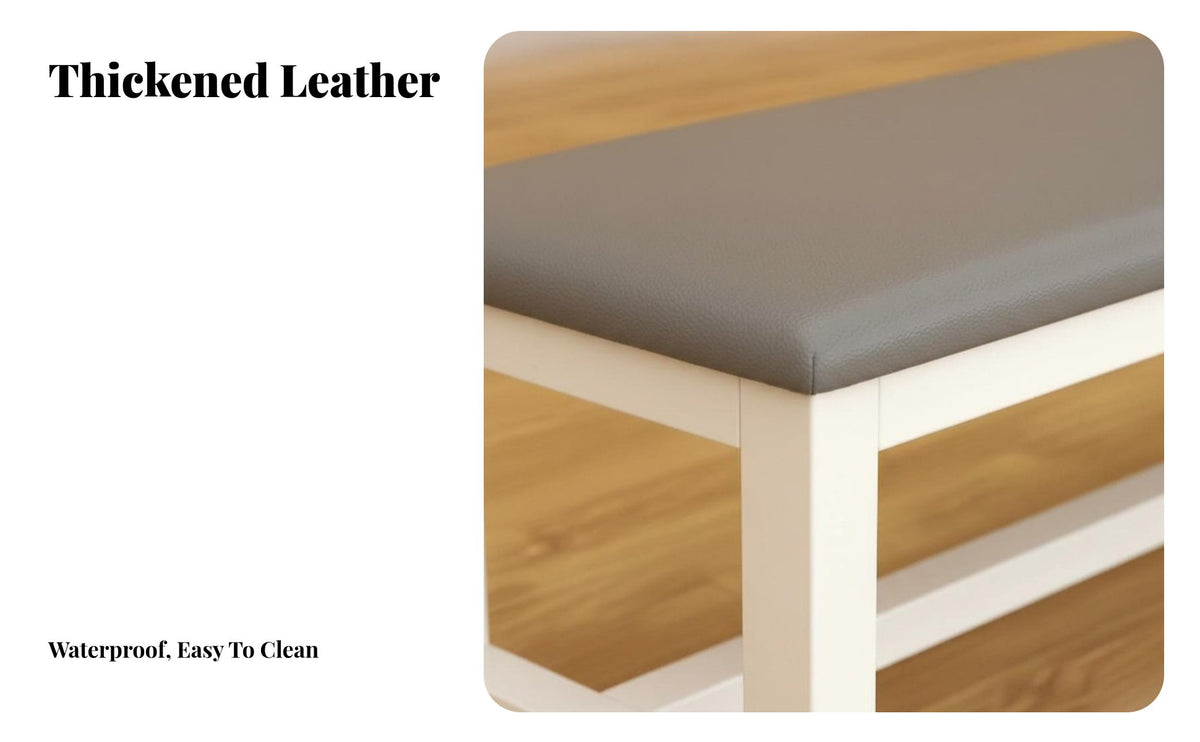 Padded Shoe Bench Multi-Purpose Padded Entryway Bench adaptable Use Long Stool for Homeowners, Business Owners, dressing area, Bedroom, Retail outlet