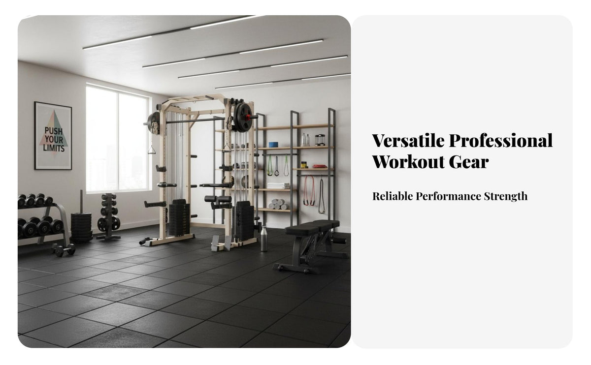 Cable Multi-Directional Universal Machine Heavy-Duty Steel Frame Multi-Functional Universal Machine Space Saving Cable Multi-Directional Squat Rack