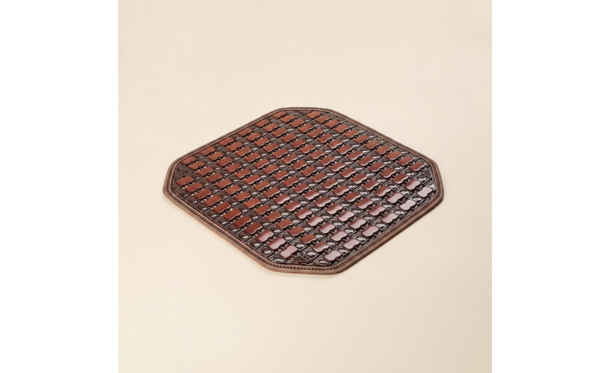 Car Seat Cushion Non-Sweat Bamboo Car Seat Pad Natural Flat for Drivers, Road Trips
