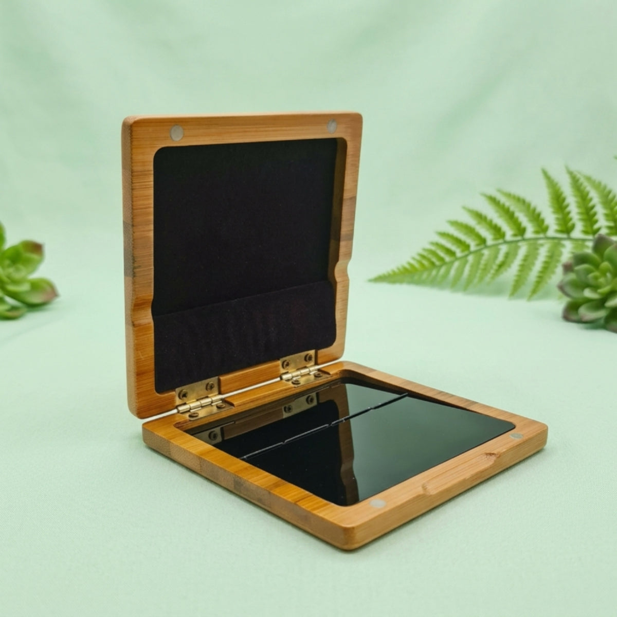 Bamboo Storage Box Case Woodwind Strip Case with Hinged Lid Portable Storage Box for Clarinetists, Music Students, Travel