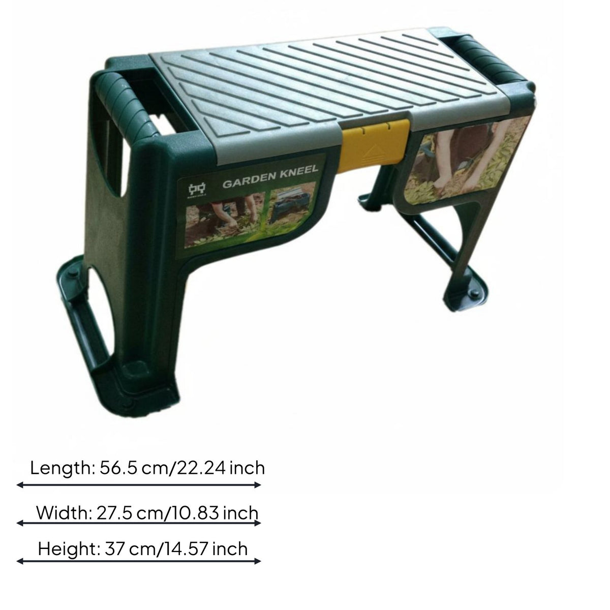 Folding Garden Kneeler Ribbed Top Foldable Garden Kneeler Stable Feet