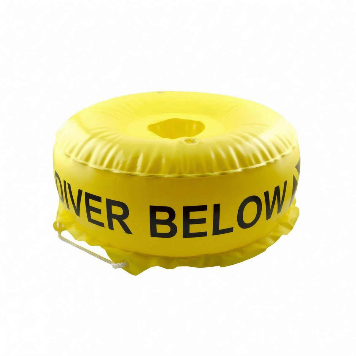 PVC Freediving Safety Buoy Glossy Freediving Buoy Rope-Edged Water Sports Gear Top Valve for Freedivers, Divers, Sea Signaling