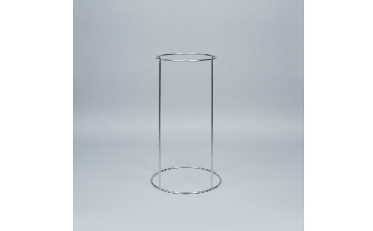 Planter Stand with Circular Base Open-Frame Plant Rack Metal for Balcony
