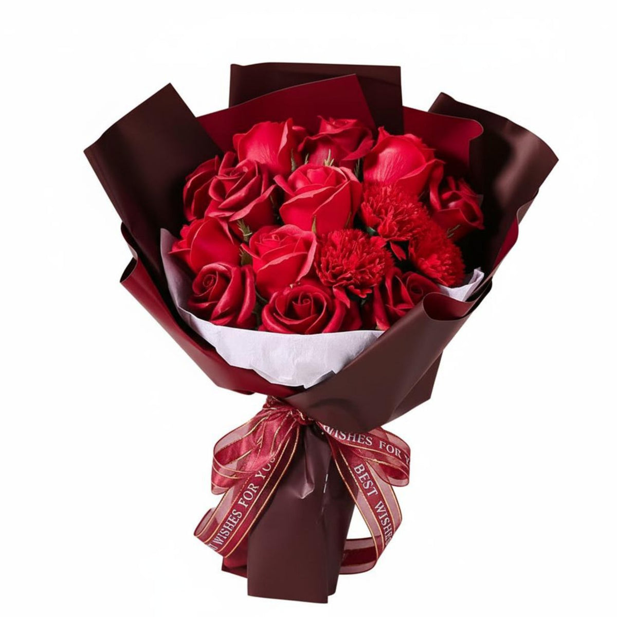 Long-Lasting Soap Flower Arrangement Realistic Appearance Scented Soap Flower Arrangement Pollen-without for Mom, Girlfriend, Anniversary