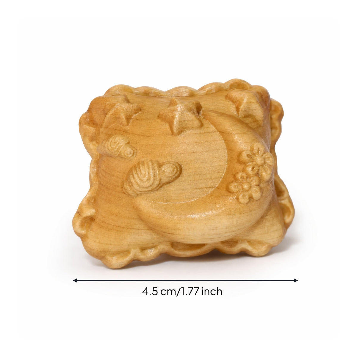Yew Wood Pendant Carved Wooden Hand Piece Boho Style Wooden Necklace Pendant Floral & Adornment